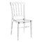 Luxury Commercial Living 32&#x22; Clear Transparent Stackable Outdoor Patio Dining Chair